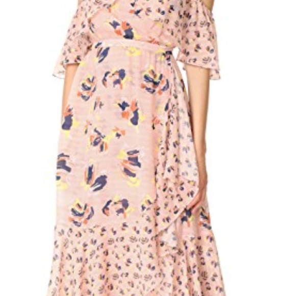 Tanya Taylor Amylia Textured Silk Abstract Floral - Picture 2 of 5